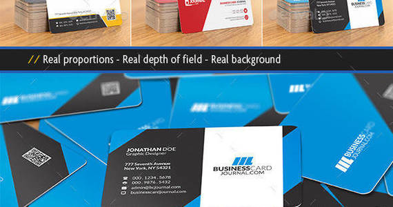 Box photorealistic business card mockup artabaz