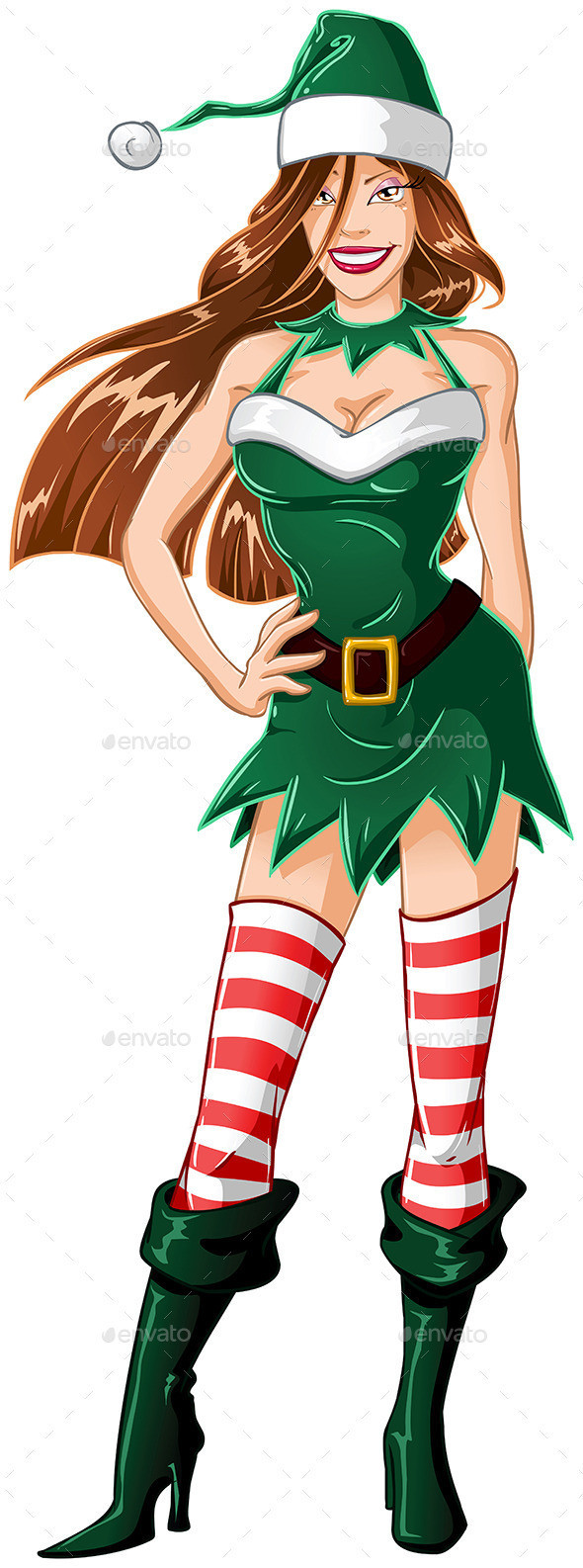 Woman 20dressed 20in 20sexy 20elf 20clothes 20for 20christmasp