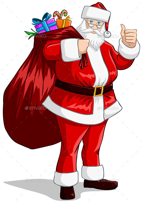 Santa 20claus 20with 20bag 20of 20presents 20for 20christmasp