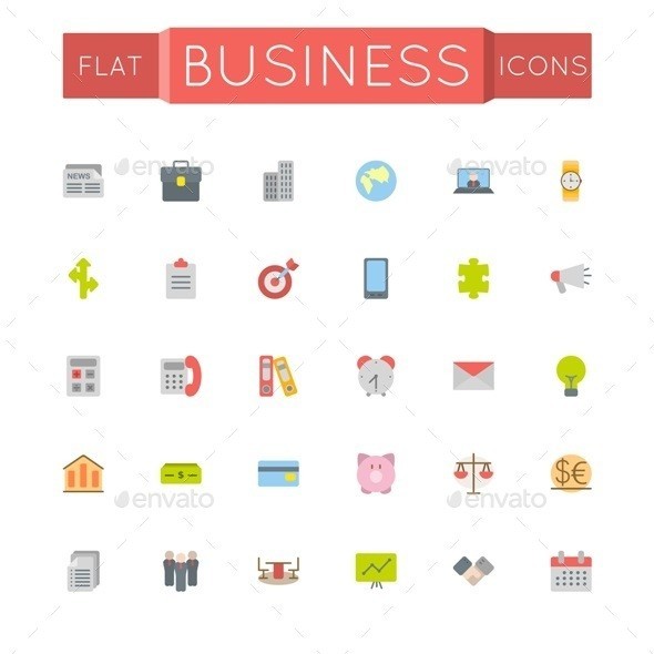 Vector 20flat 20business 20icons
