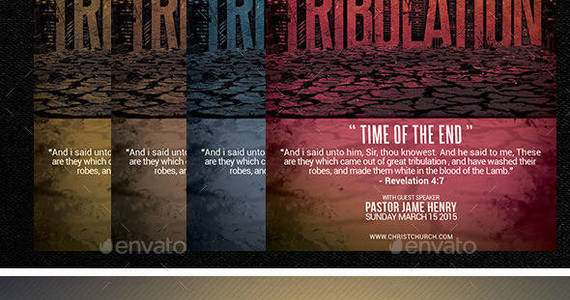 Box tribulation church flyer preview
