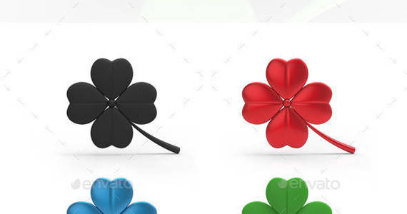 Box st patrick s day clover 3d preview