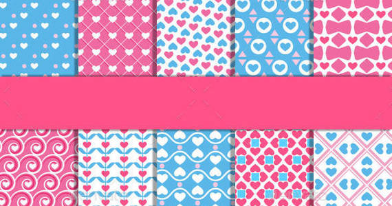 Box backgrounds seamless 016 ten love patterns am ipr