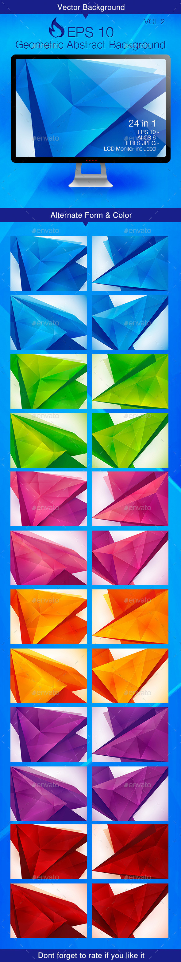 Geometric abstract background vol 2 preview