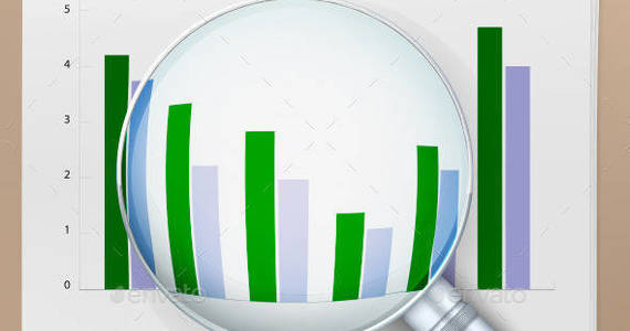 Box magnifier with financial charts previw