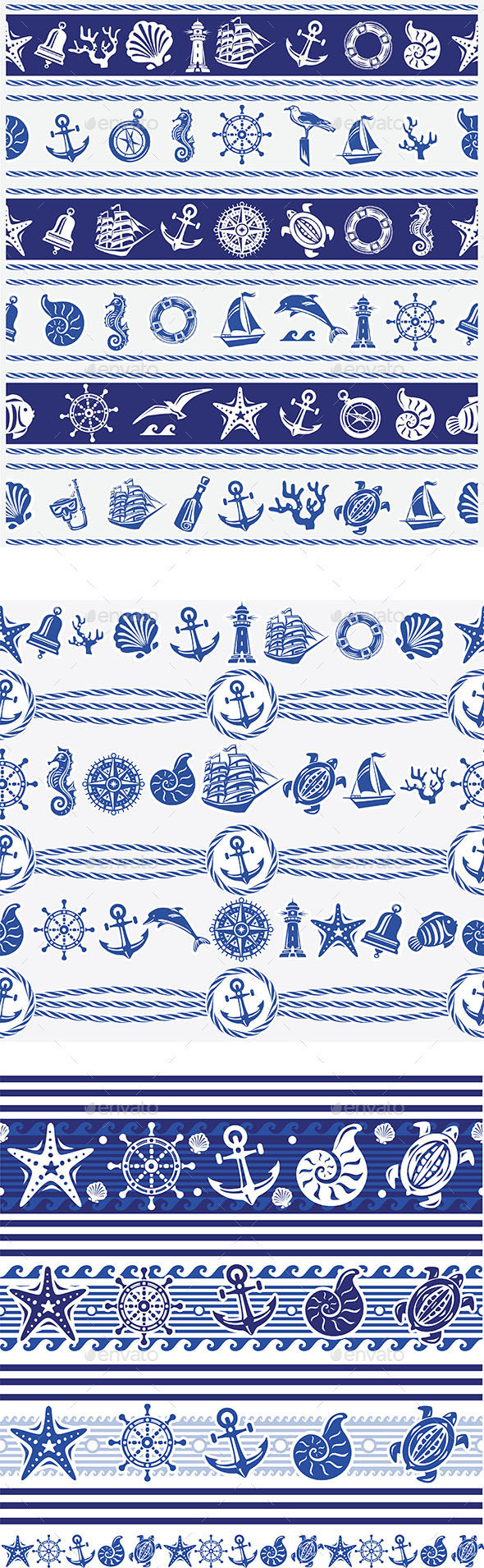 Borders 20with 20nautical 20and 20sea 20symbols preview