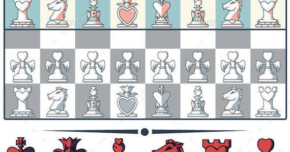 Box love chess game set preview