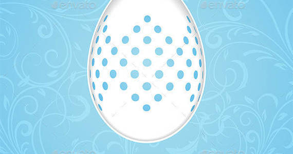 Box blue 20easter 20background 20with 20egg 201