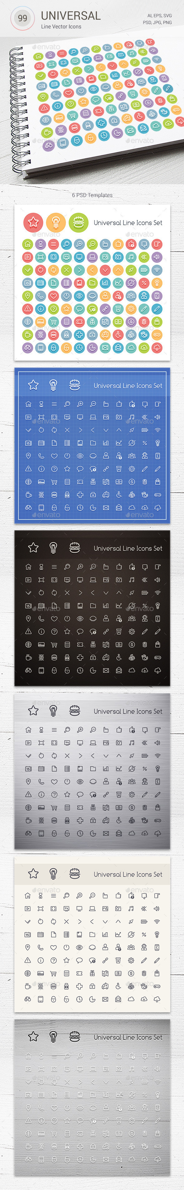 Universal icons pack 590 01