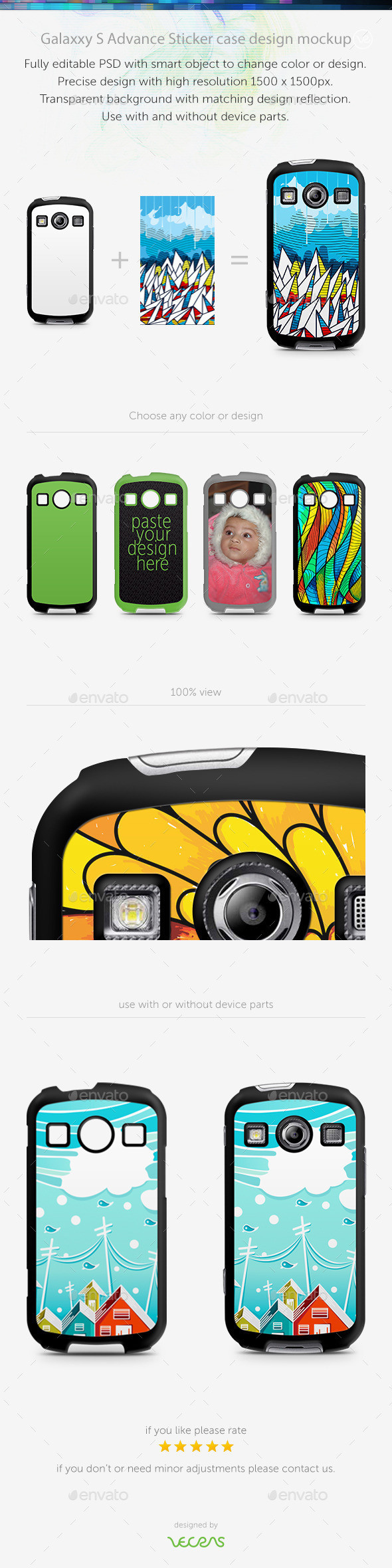 Preview galaxxy x cover 2 stickercase mockup back