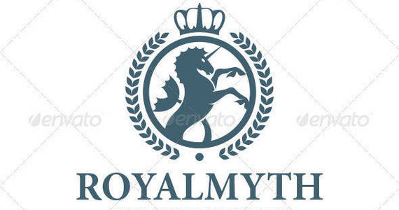 Box royal myth logo template