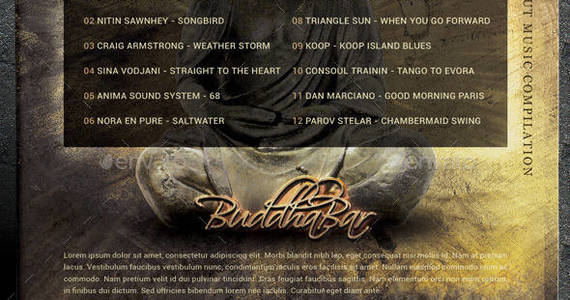 Box buddhabar cd cover template preview