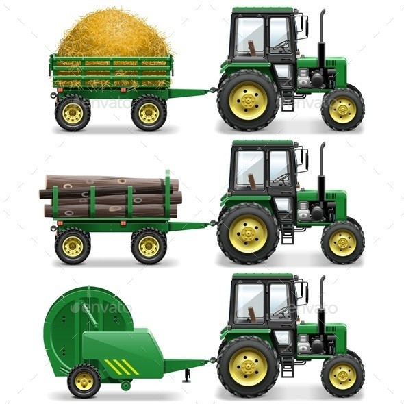 Vector 20farm 20tractors