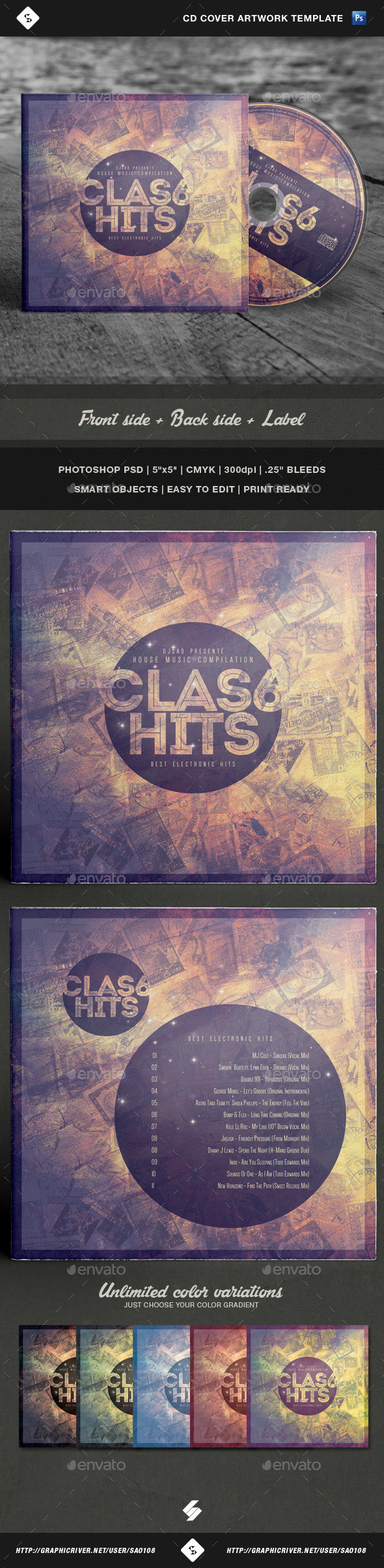 Clas6hits cd cover preview