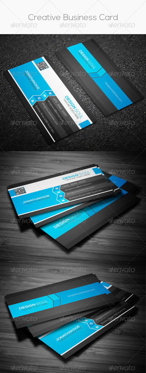 Creative business card preview