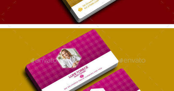 Box seven star flower shop business card preview