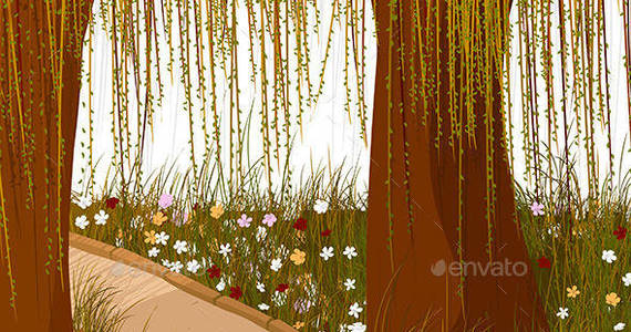 Box willow 20forest 20background 20590 20wide