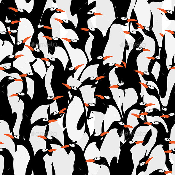 Seamless 20penguins 20pattern 20590 20wide