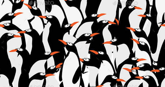 Box seamless 20penguins 20pattern 20590 20wide