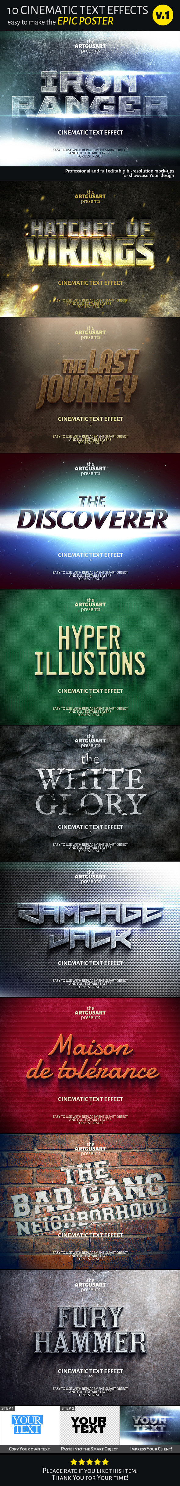 Cinematic text effect v 1 main