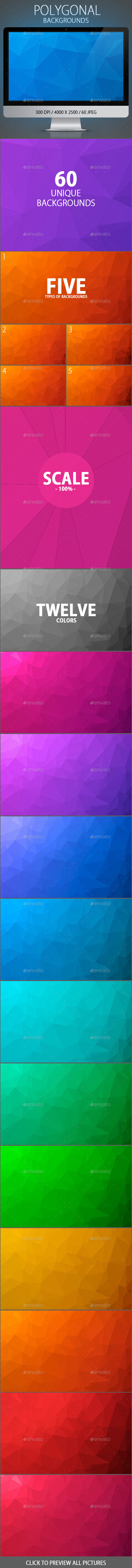 Title polygonal backgrounds