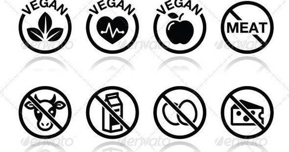 Box vegan vegetarian icons set prev