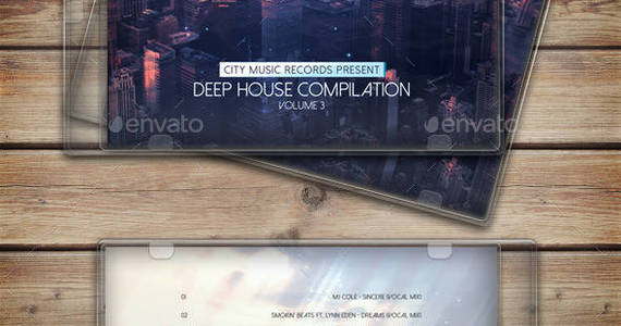 Box cityhouse cd cover template preview