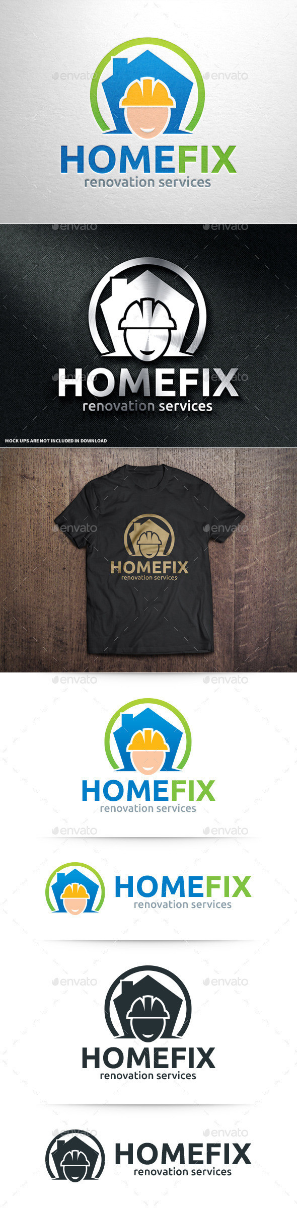 Home renovation logo template