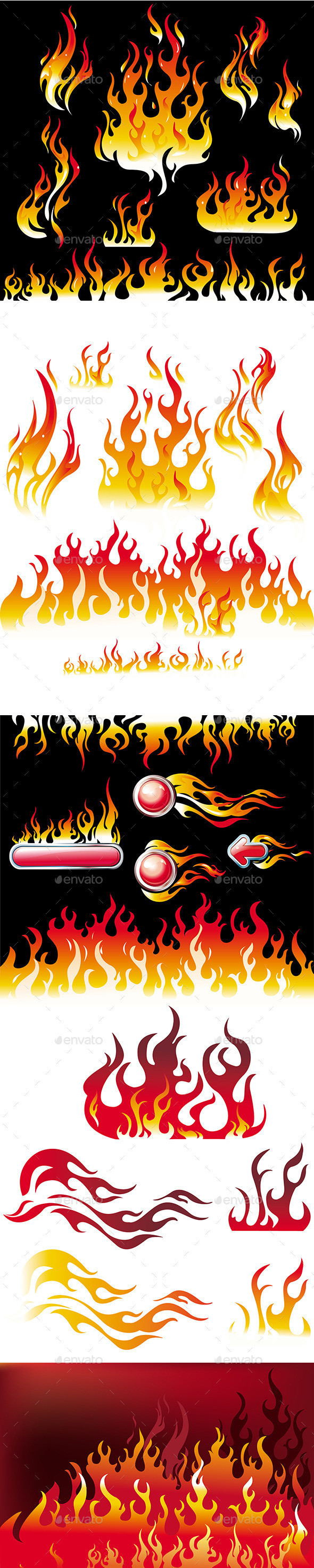 Fire 20graphic 20elements 20on 20black 20background preview