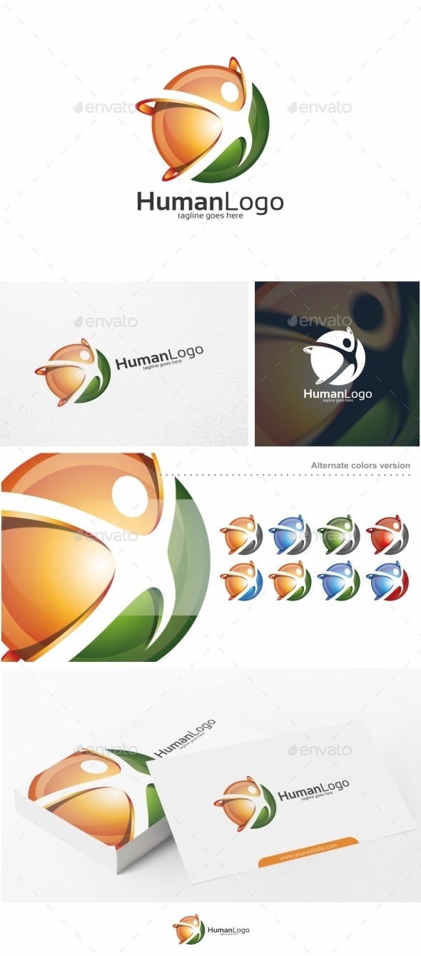 Human 20logo 20  20logo 20template 20  20preview 20 