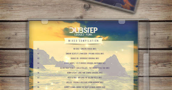 Box dubstep liquid funk cd cover template preview