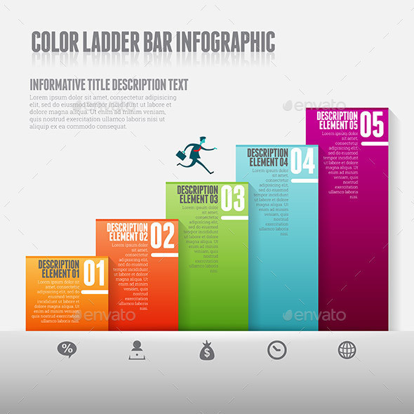 Color 20ladder 20bar 20infographic 20590