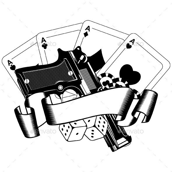 Pistols 20and 20playing 20cards590