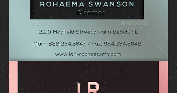 Box funeral service business card template preview