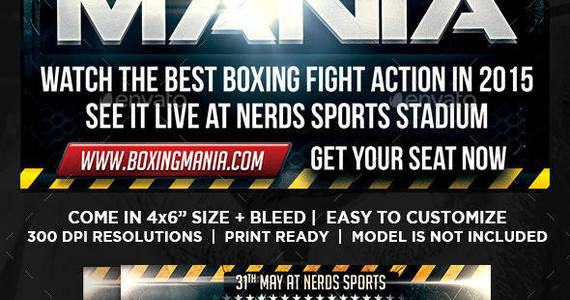 Box boxing 20mania 20sports 20flyer 20preview