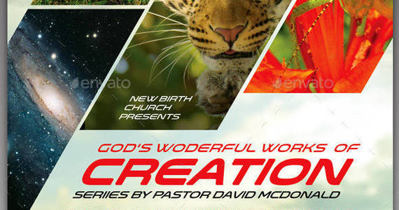 Box gods wonderful works church flyer image preview