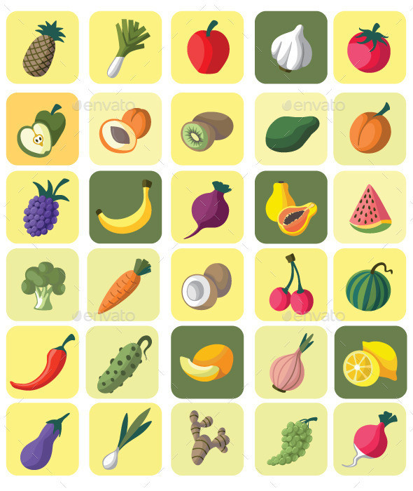 Fruits and vegetables image preview