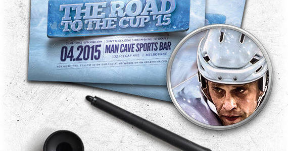 Box preview hockey road to the cup flyer template