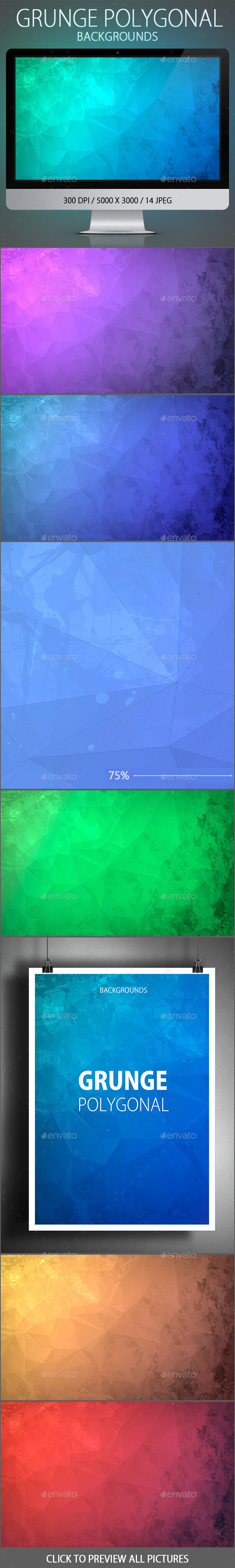 Title grunge poly backgrounds