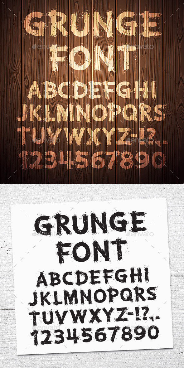 Grunge font 590