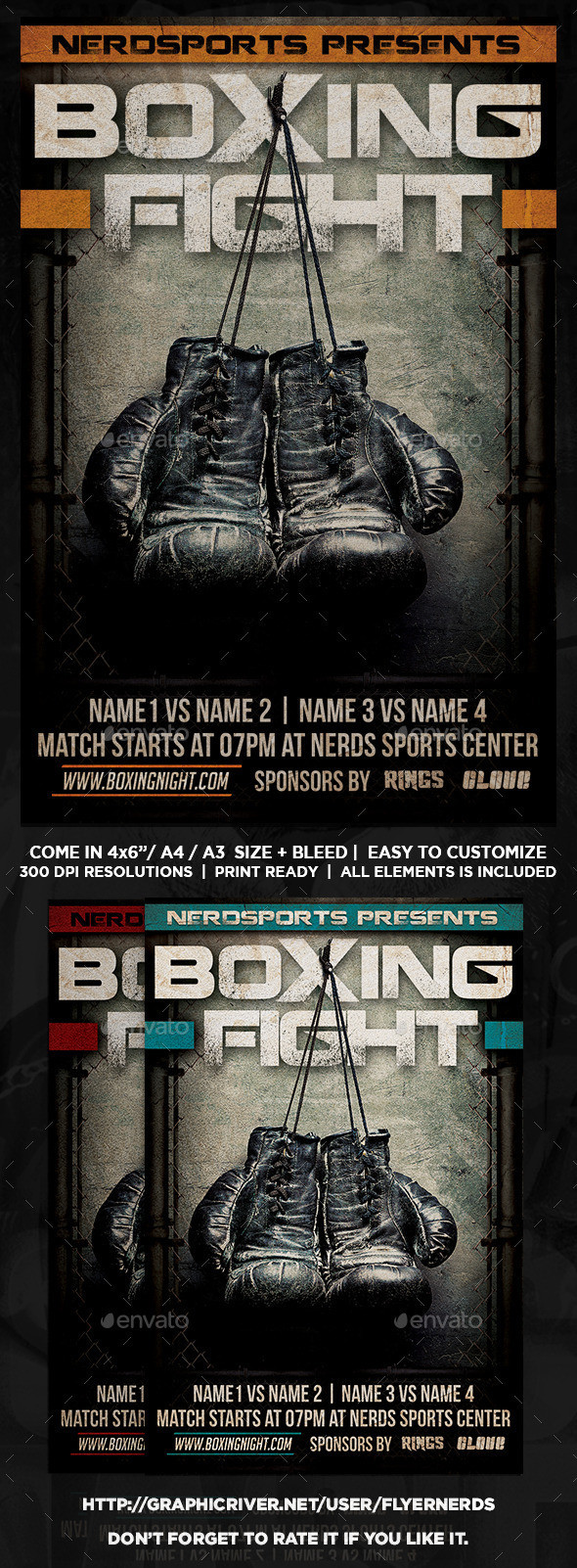 Boxing 20fight 20sports 20flyer 20preview