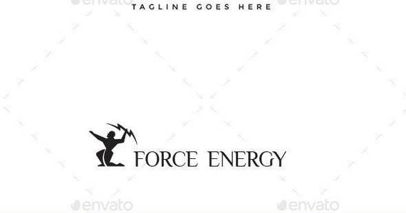 Box force energy logo template