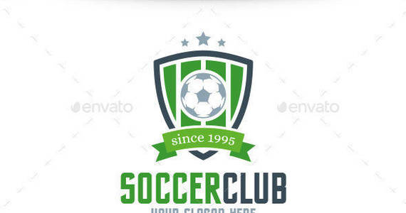 Box soccer club logo template