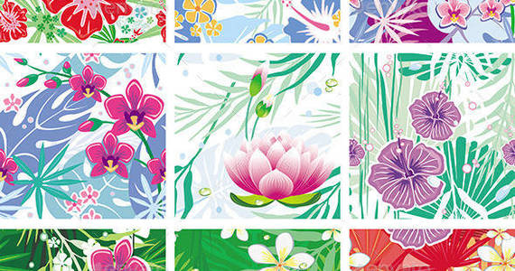 Box set 20of 20seamless 20floral 20pattern preview