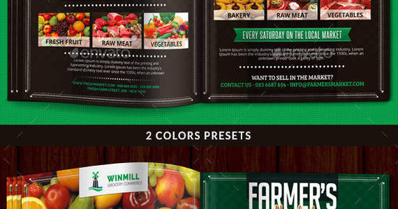 Box farmers market commerce magazine ad showcase