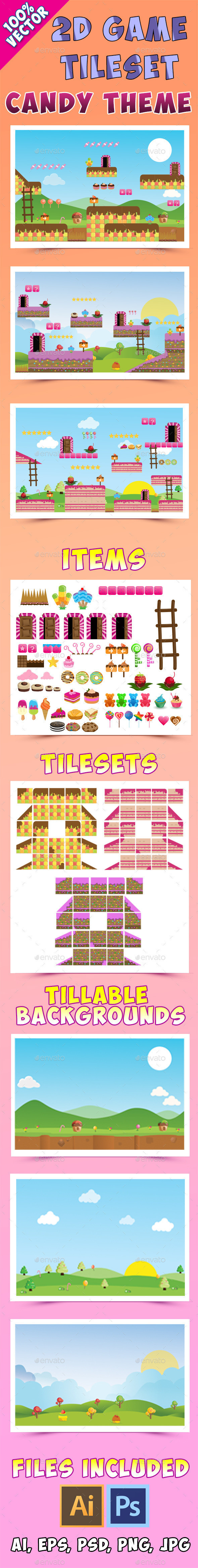 Candy theme tileset preview