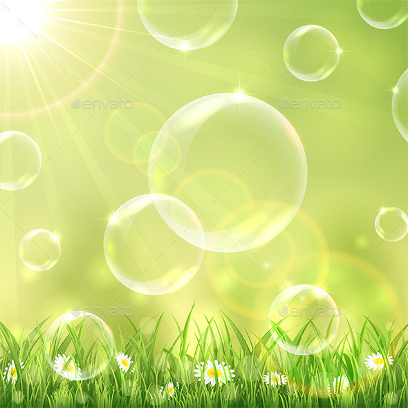 Nature 20background 20and 20bubbles 201