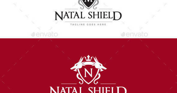 Box natal shield logo template