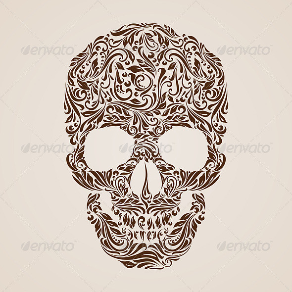 Skull pattern ys 01 590