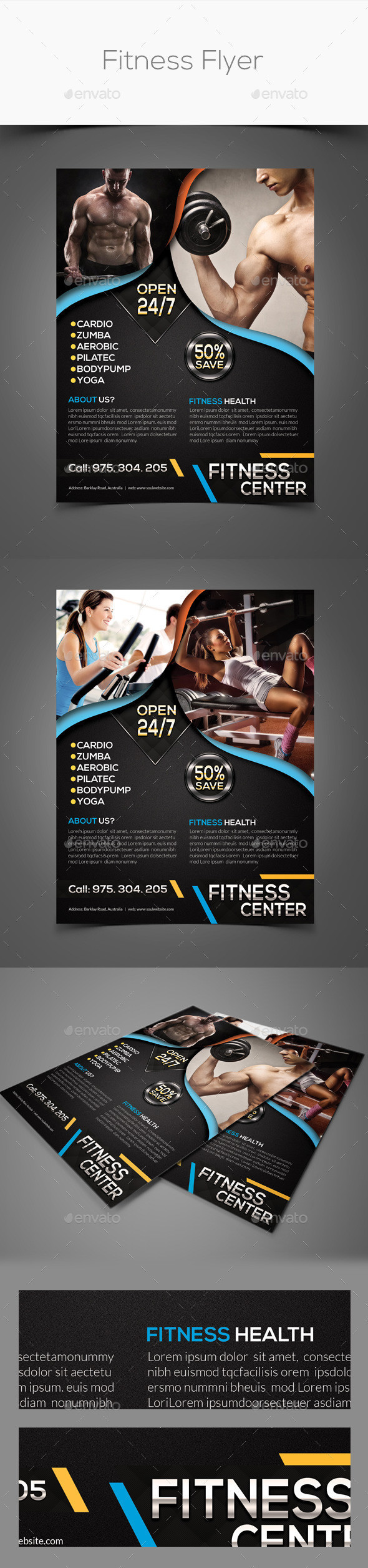 Fitness flyer preview